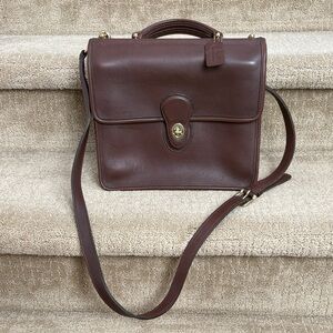 Coach Dark Brown Leather Satchel